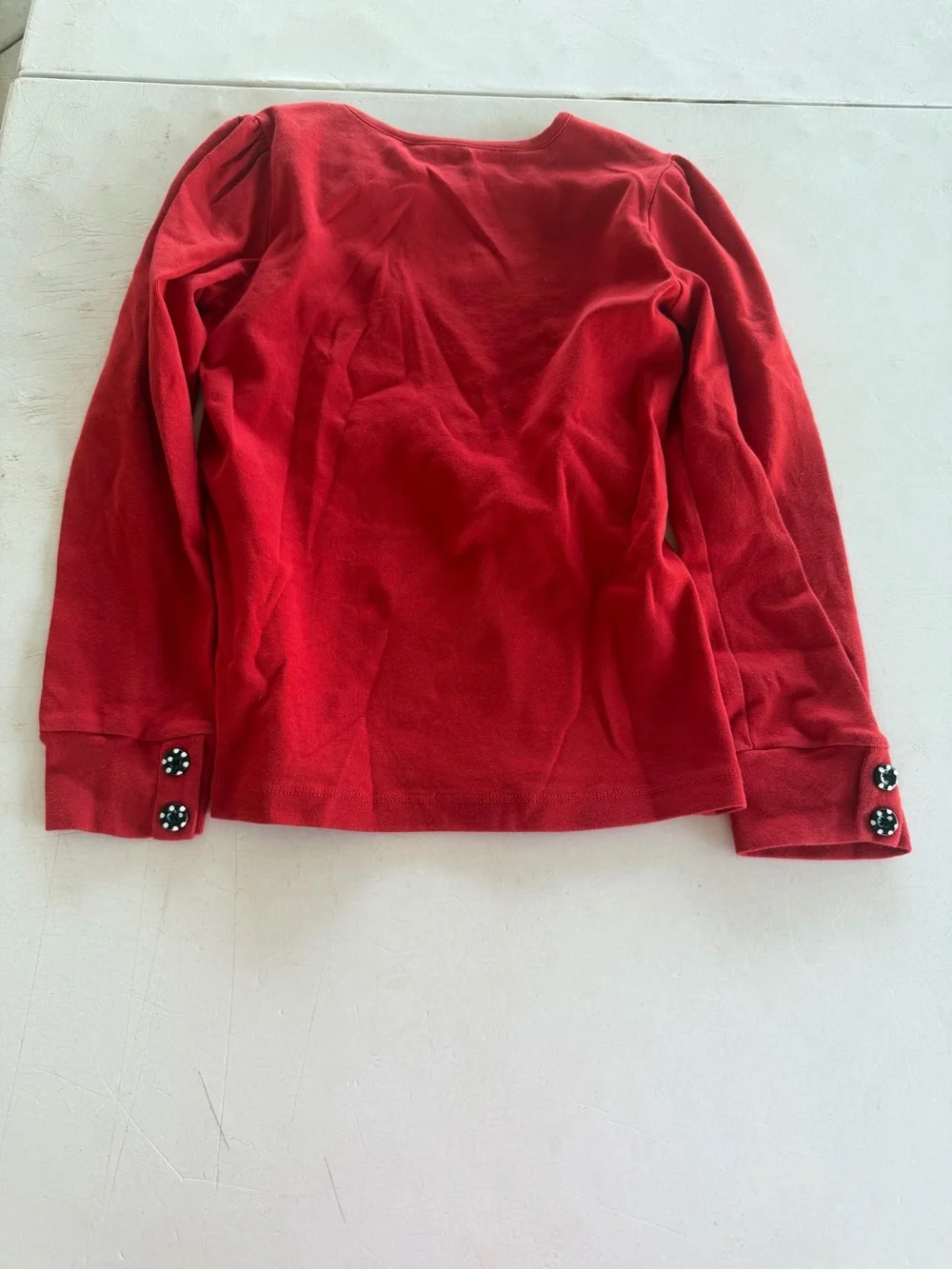 Gymboree Red Long-Sleeve Top with Penguin Appliqués